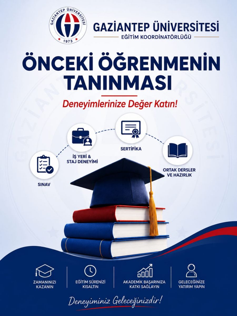 Gaziantep Üniversitesi Önceki Öğrenmenin Tanınması